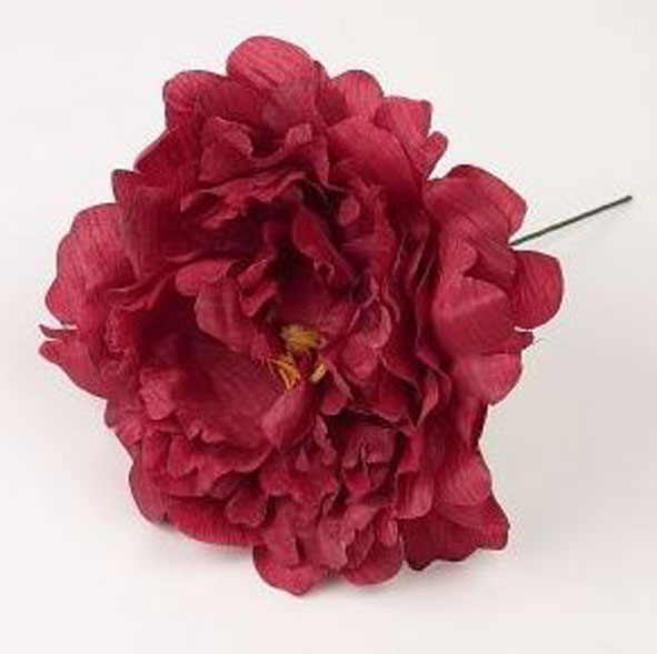 Pivoine Feria. Fleurs de Flamenco. Rouge. 11cm